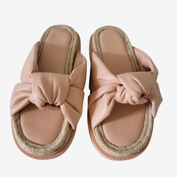 Asos Design Wide Fit Jemima Cross Strap Espadrilles in Light Pink US7/ EU38 - Picture 1 of 7